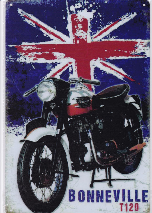 Triumph Bonneville T120 Vintage Metal Sign
