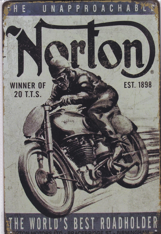 Norton Motorcycles Vintage Metal Sign