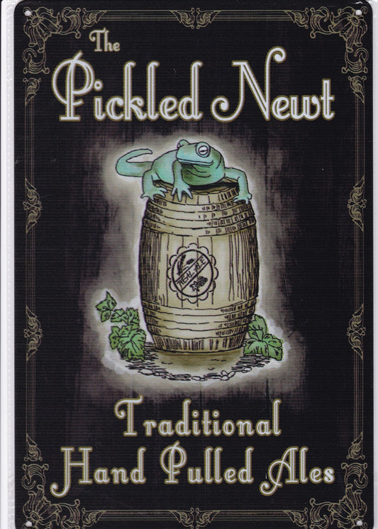 The Pickled Newt Vintage Metal Sign