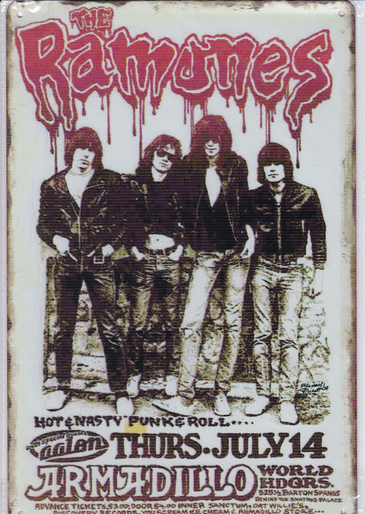 The Ramones Vintage Metal Sign