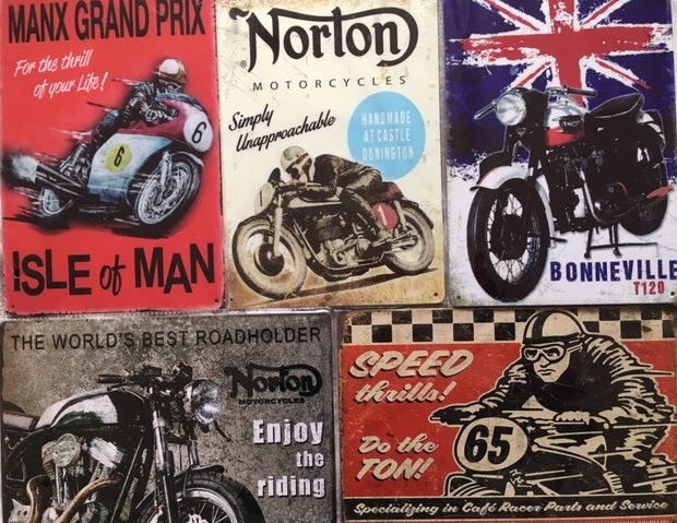 17 new vintage metal signs now in stock