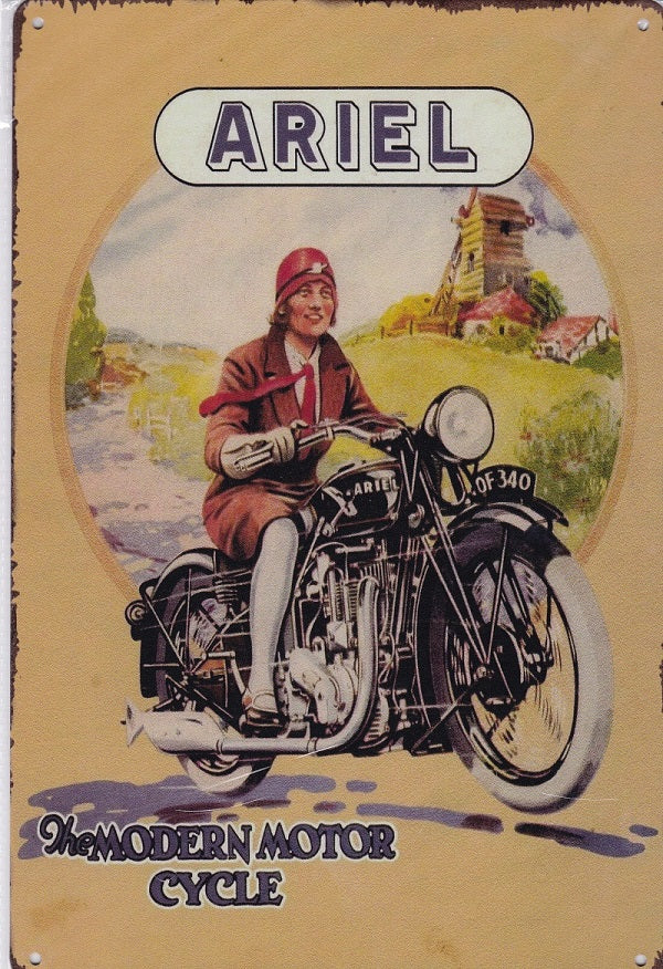 Ariel Motorcycles Vintage Metal Sign