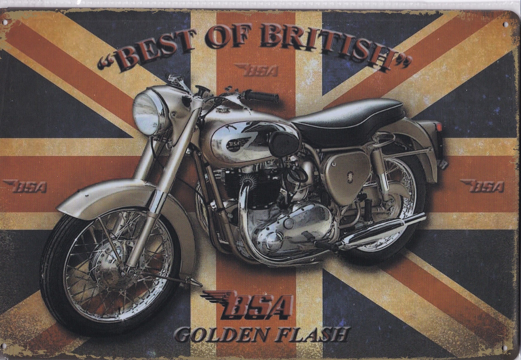 BSA Motorcycle Vintage Metal Sign – OldnDazed