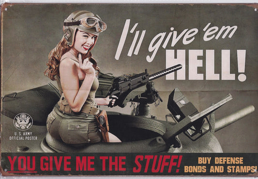 US Army Poster Vintage Metal Sign