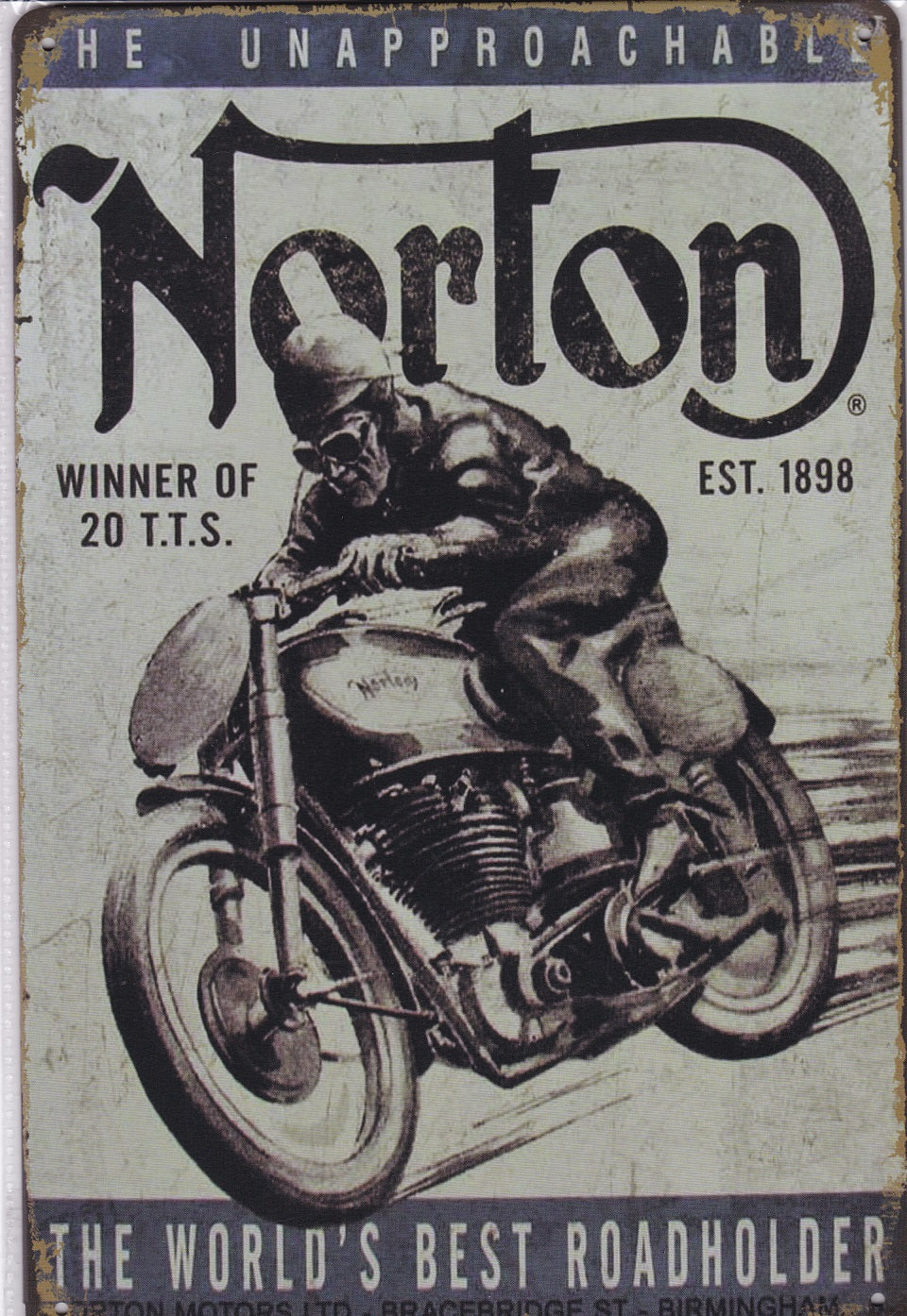 Norton Motorcycles Vintage Metal Sign