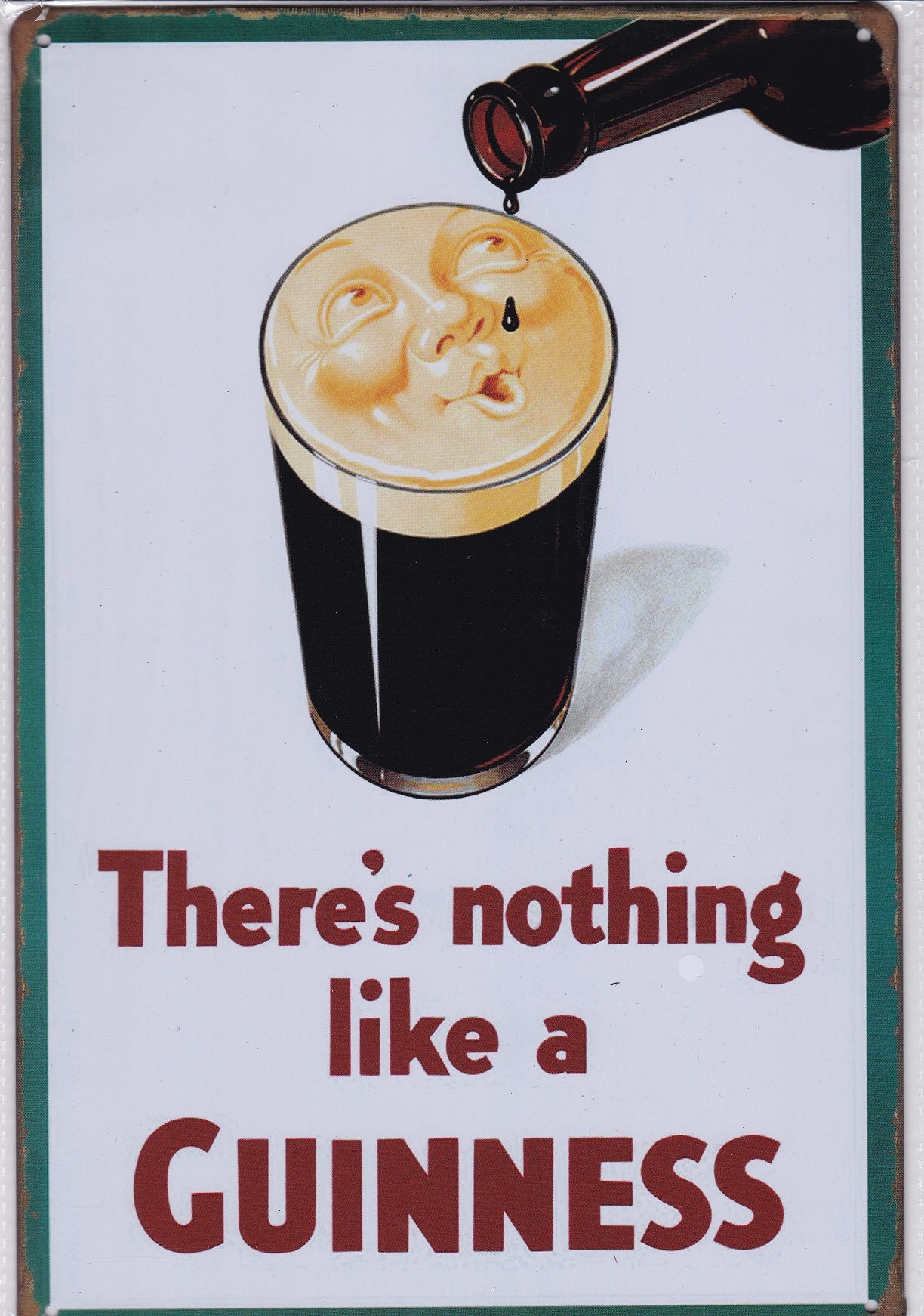 There's Nothing Like a Guinness Vintage Metal Sign
