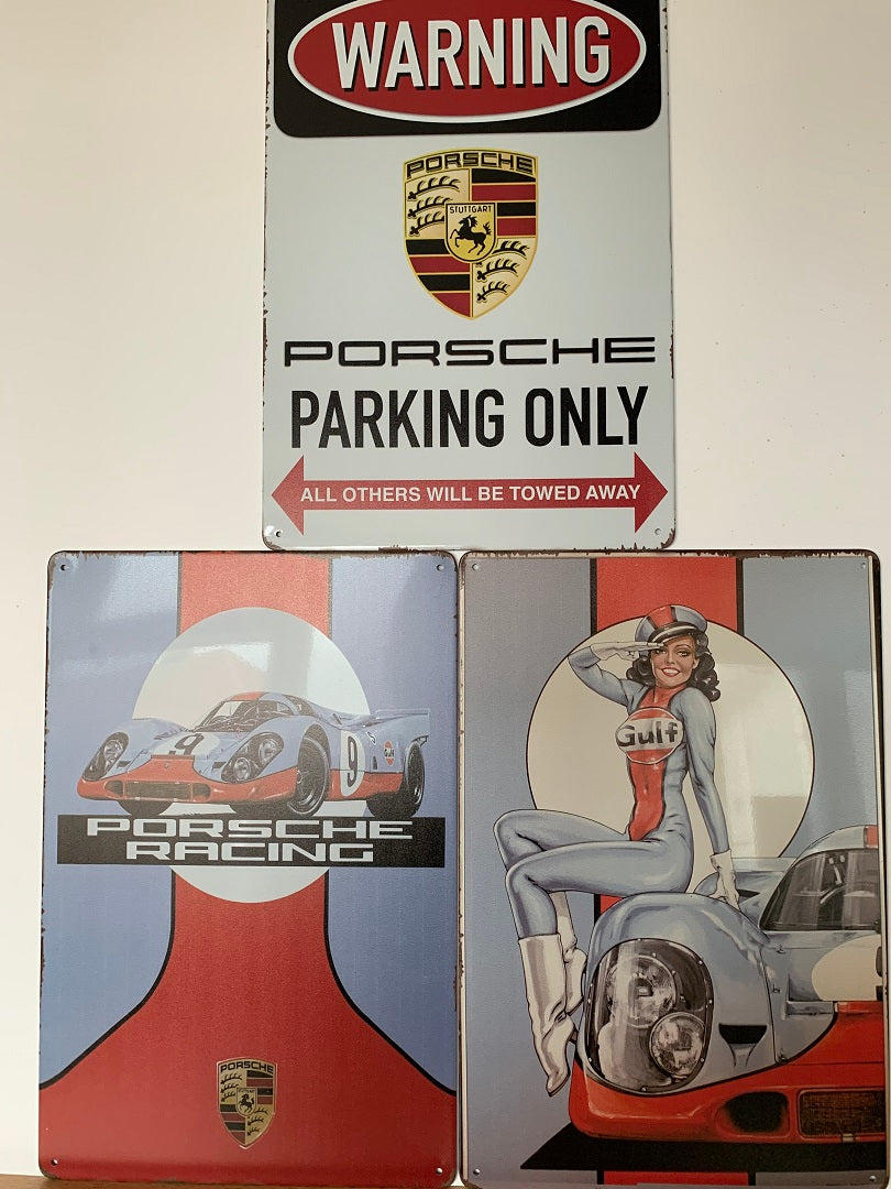 Porsche Collection Vintage Metal Signs